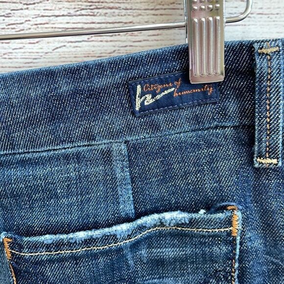 CITIZENS OF HUMANITY BY JEROME DAHAN JEAN SKIRT IN BLUE DENIM - Picture 4 of 5